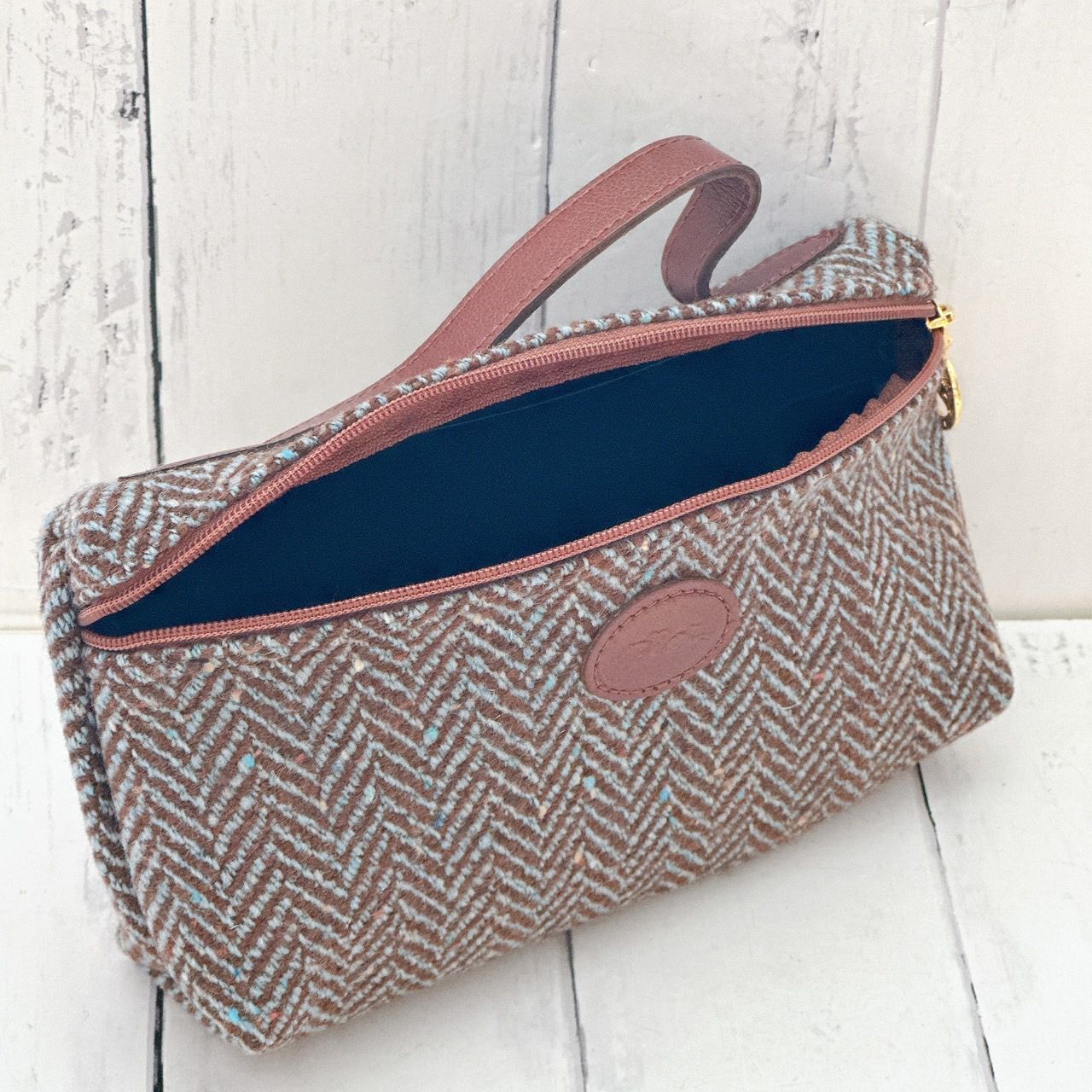 箱付き LONGCHAMP ロンシャン ポーチ レアカラー 希少 美品