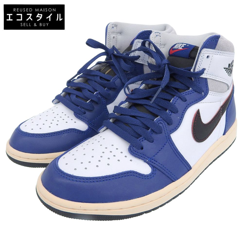 NIKE ナイキ Air Jordan 1 High OG Rare Deep Royal Blue シューズ メンズ ホワイト ブラック ブルー 26.5cm DZ5485-100 8.5 US