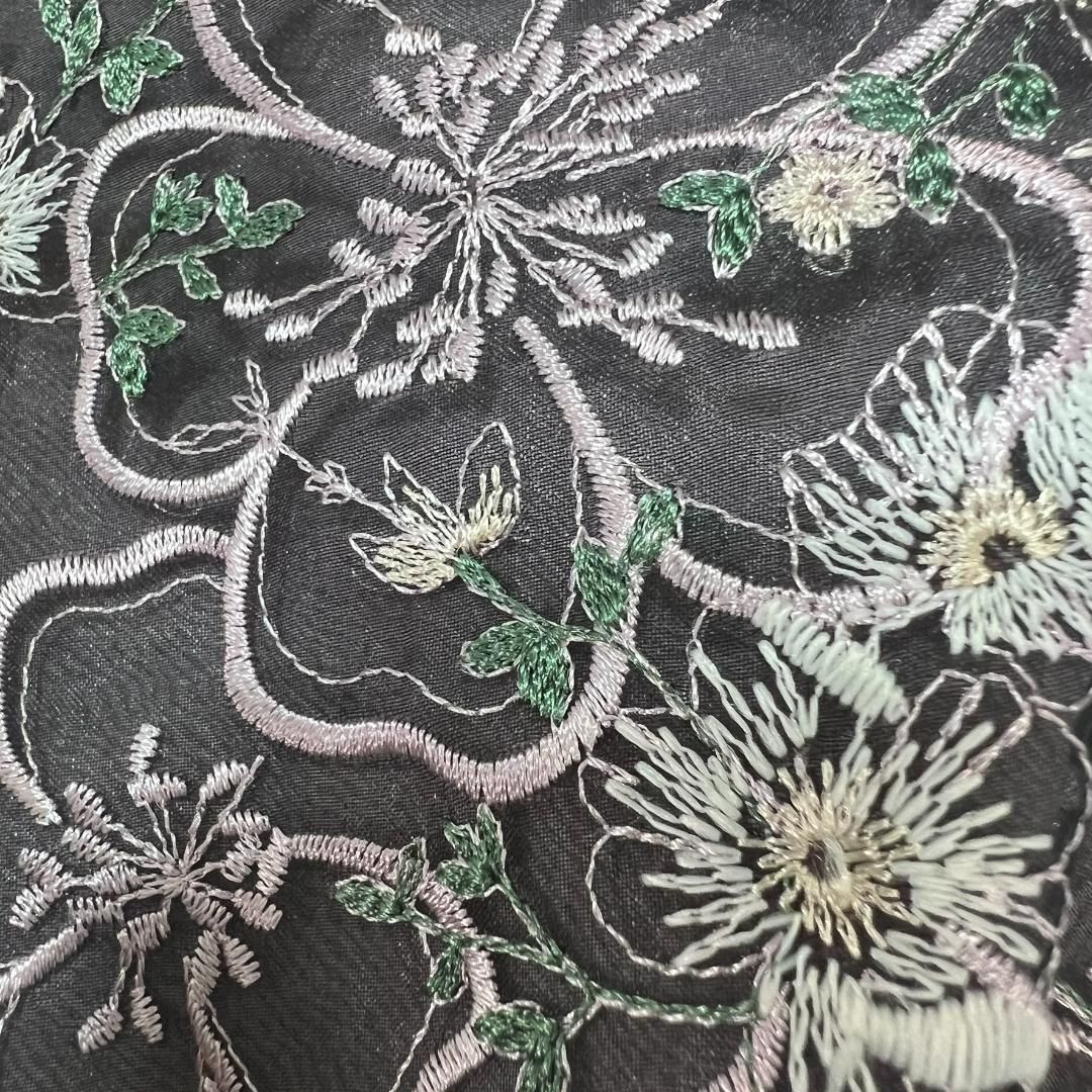 L~XL トッカ 総刺繍レース 花柄 ワンピース ロング B1466