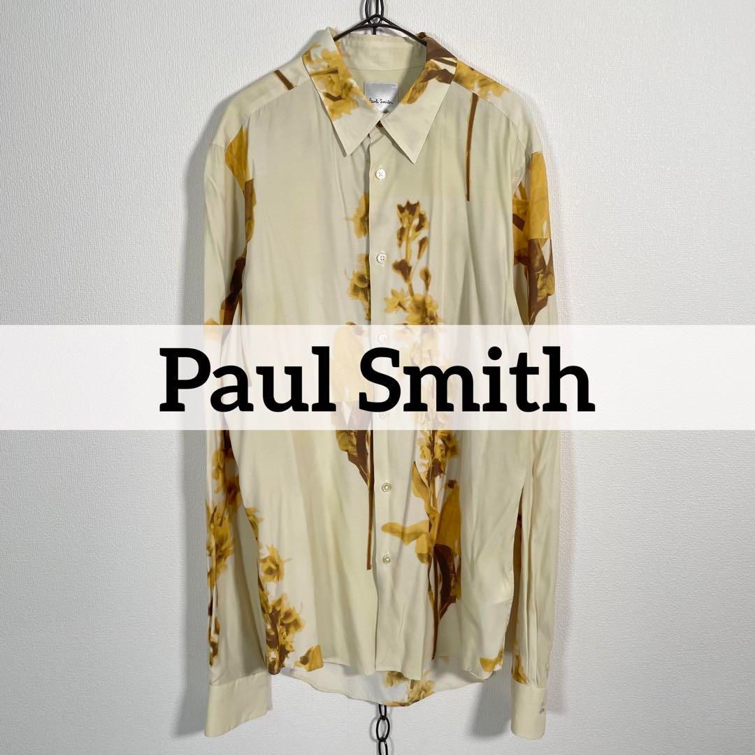 22ss Paul Smith Stem Floral プリントシャツ 金ボタン Lサイズ