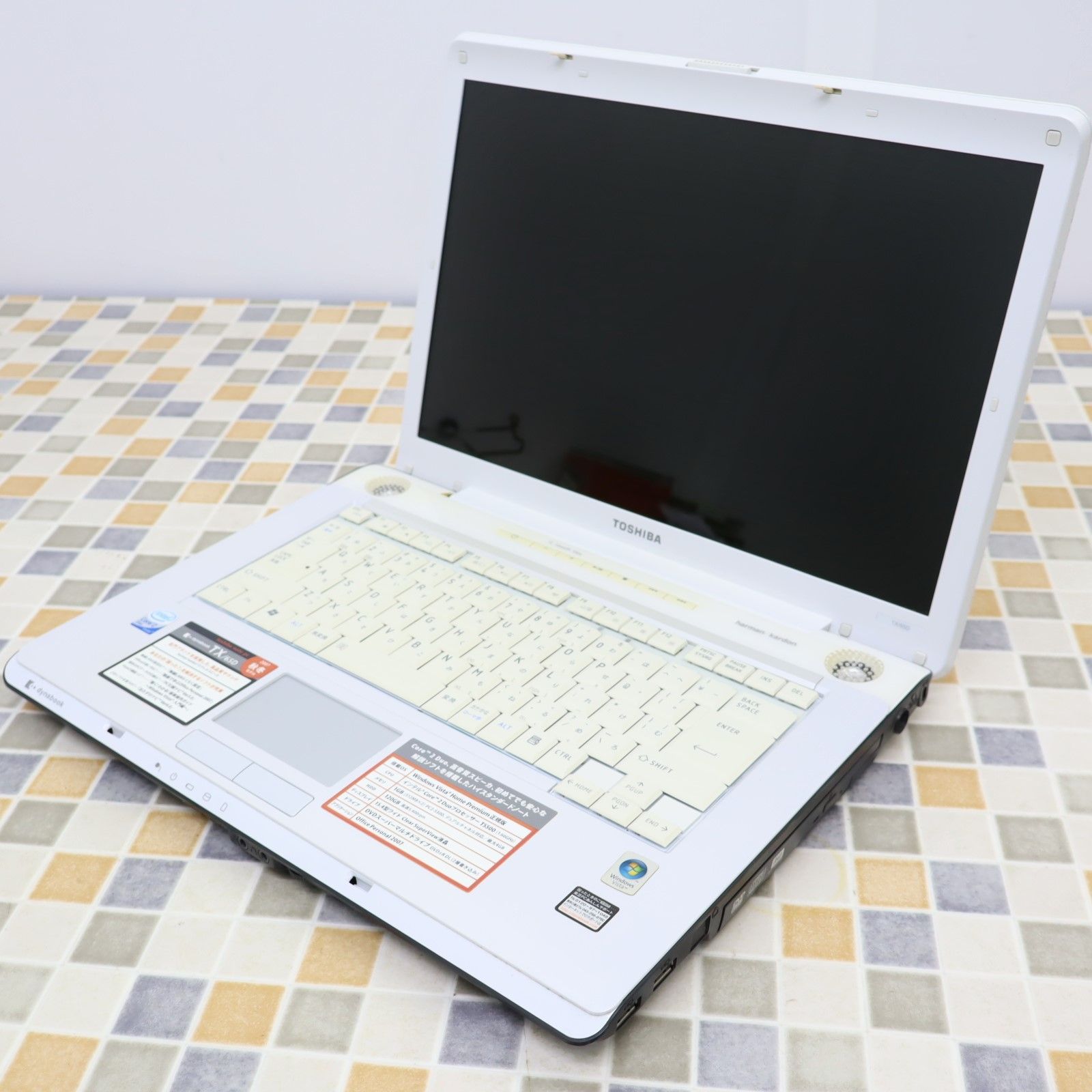 △ ジャンクPC｜15.4型 ノートパソコン ホワイト｜TOSHIBA 東芝 