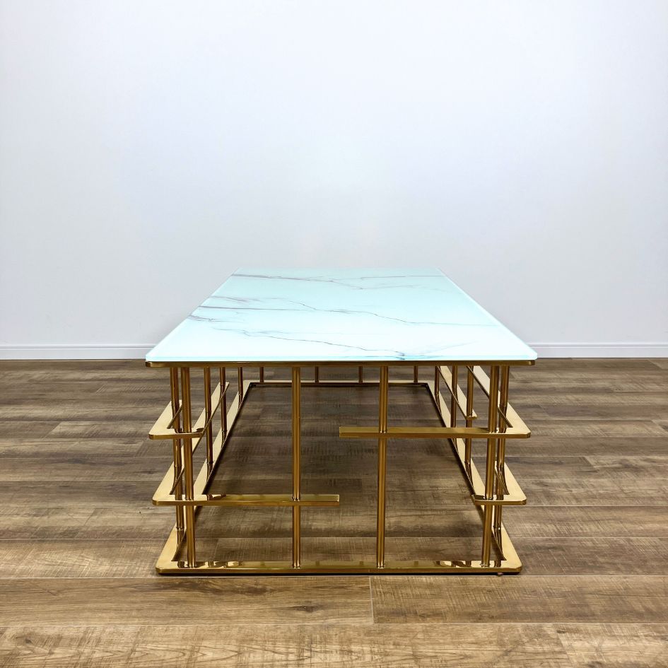 KARE】ローマゴールド ロー/コーヒー テーブル ローマ（2/set