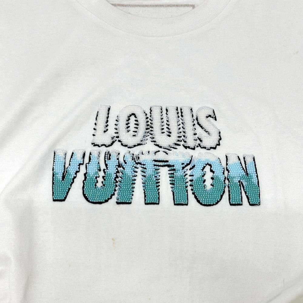 LOUIS VUITTON ルイヴィトン 半袖Tシャツ ロゴ刺繍 RM232M NPG HPY35W  