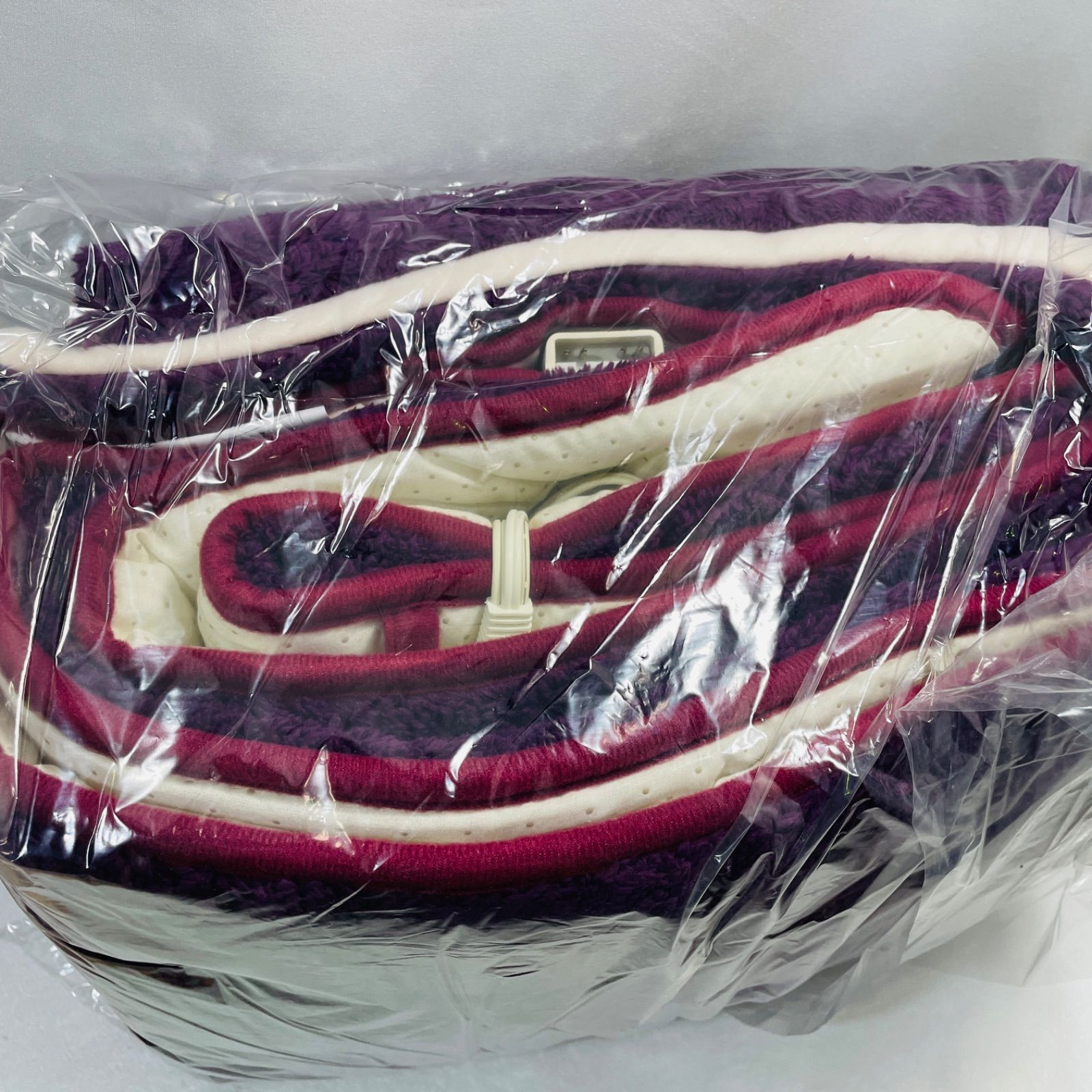 丸ごと洗える寝ころび電気マットらく寝ぼう パープル 電気しき毛布