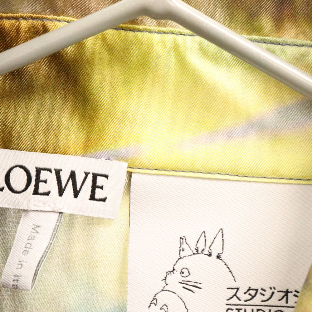 LOEWE ロエベ 23SS×ハウルの動く城 星の子 シャツ シルク マルチカラー SB44Y05X01 Howl's Moving Castle Magical Sky Shirt In Silk LOEWE×STUDIO GHIBLI ロエベ スタジオジブリ 23SS ハウルの動く城 星の