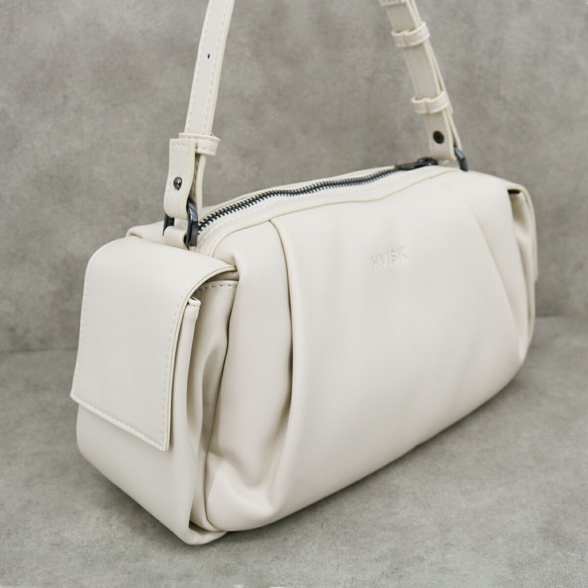 □HVISK ヴィスク Elbie Soft Structure Shadow Grey Butter