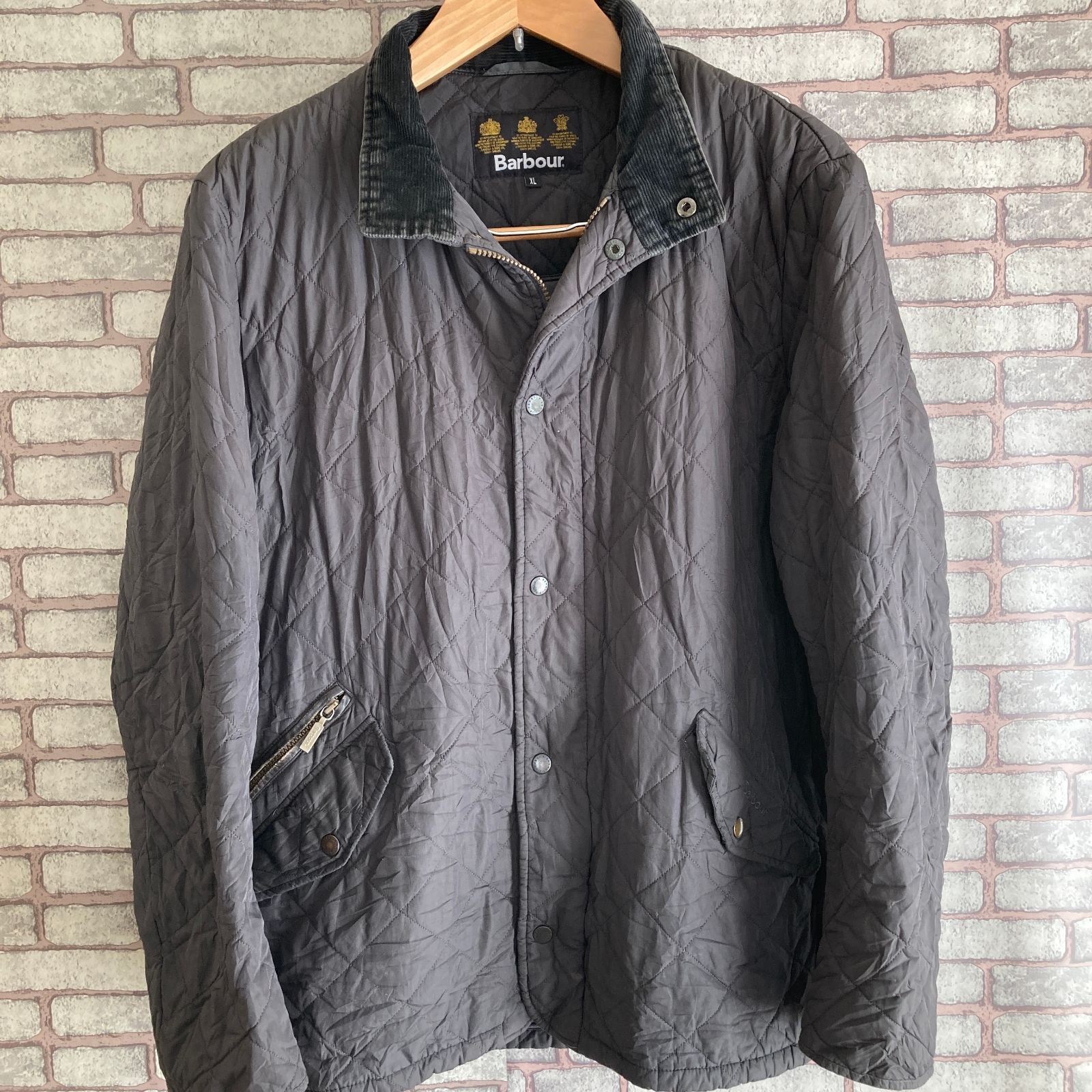 BARBOUR バブアー キルティングジャケット 中綿 ブラック XL - 古着屋