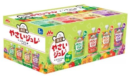 森永 フルーツでおいしいやさいジュレ やさいジュレ 70g×6個 : 野菜とくだもの詰め合わせ 1食分のやさいジュレ morinaga フルーツでおいしい | 70g×6個パック 森永乳業 20種類の野菜とくだもの 1歳頃から。 1歳頃から森永 １食分の！野菜ジュレたっぷり緑黄色野菜と