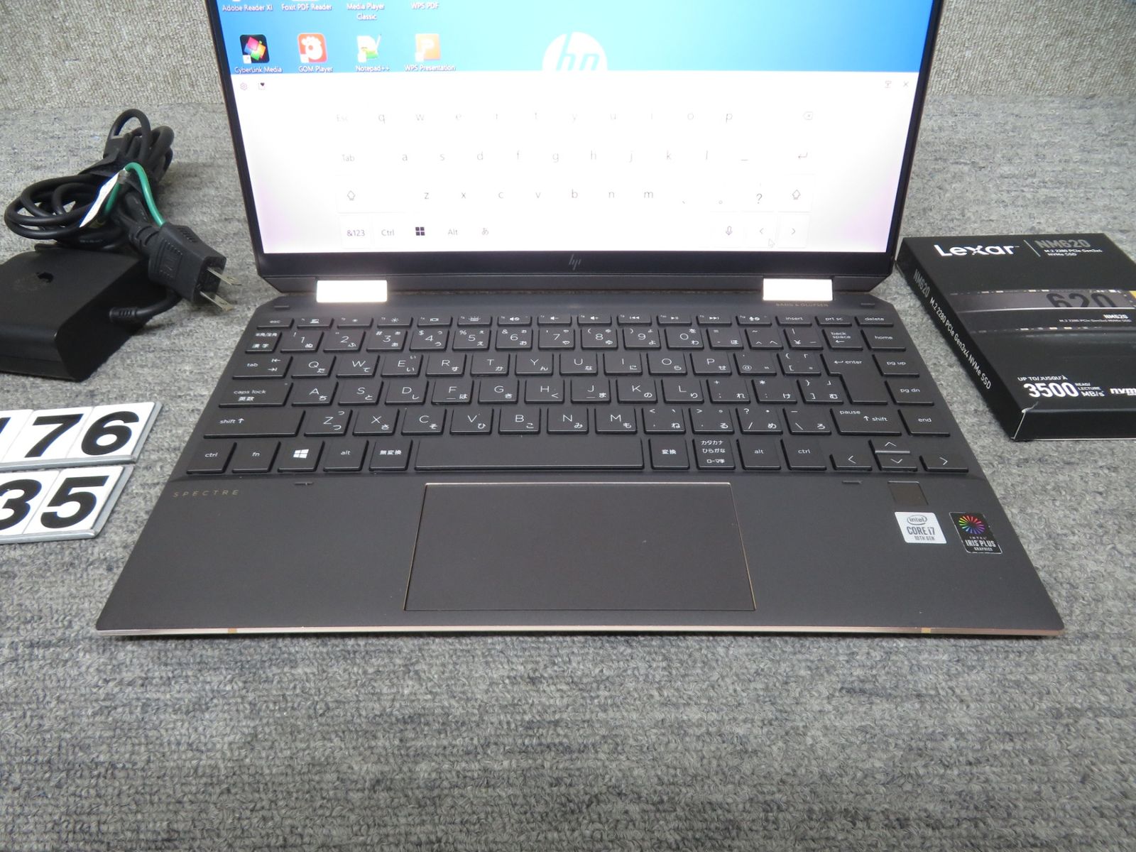 【超速10th i7・16GBメモリ・タッチパネル】◆ HP Spectre x360 13-aw0242TU / 13.3型 ◆ 高性能Core i7-1065G7 /高速 新品SSD 512GB / メモリ16GB ◆ Windows 11 Pro /サービス 正規 Office ◆ 到着後すぐに使える ACアダプター付き 超速10th i7・2in1タッチパネル】◇ HP Spectre x360