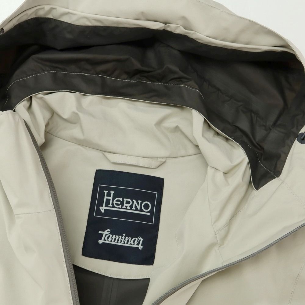 Herno Laminar ゴアテックス ライトグレー マウンテンパーカー 52 レディース ラミナー ゴアテックス 2レイヤー パーカー グレー