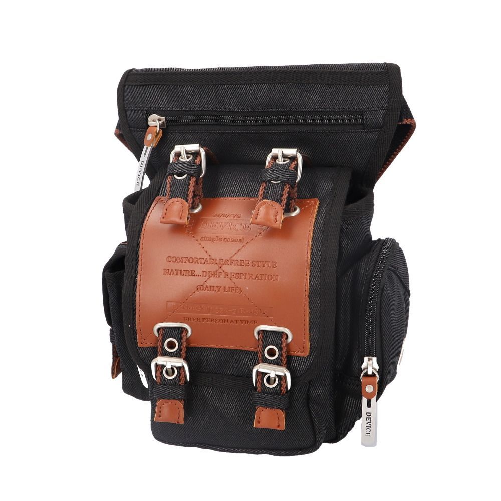 ☆ ブラック ☆ DEVICE Work レッグポーチ DEVICE バッグ バイク レッグポーチ レッグバッグ ウエストバッグ ウエストポーチ ショルダーバッグ レッグバック メンズ ブランド 自転車 ツーリング おしゃれ かっこいい デバイス