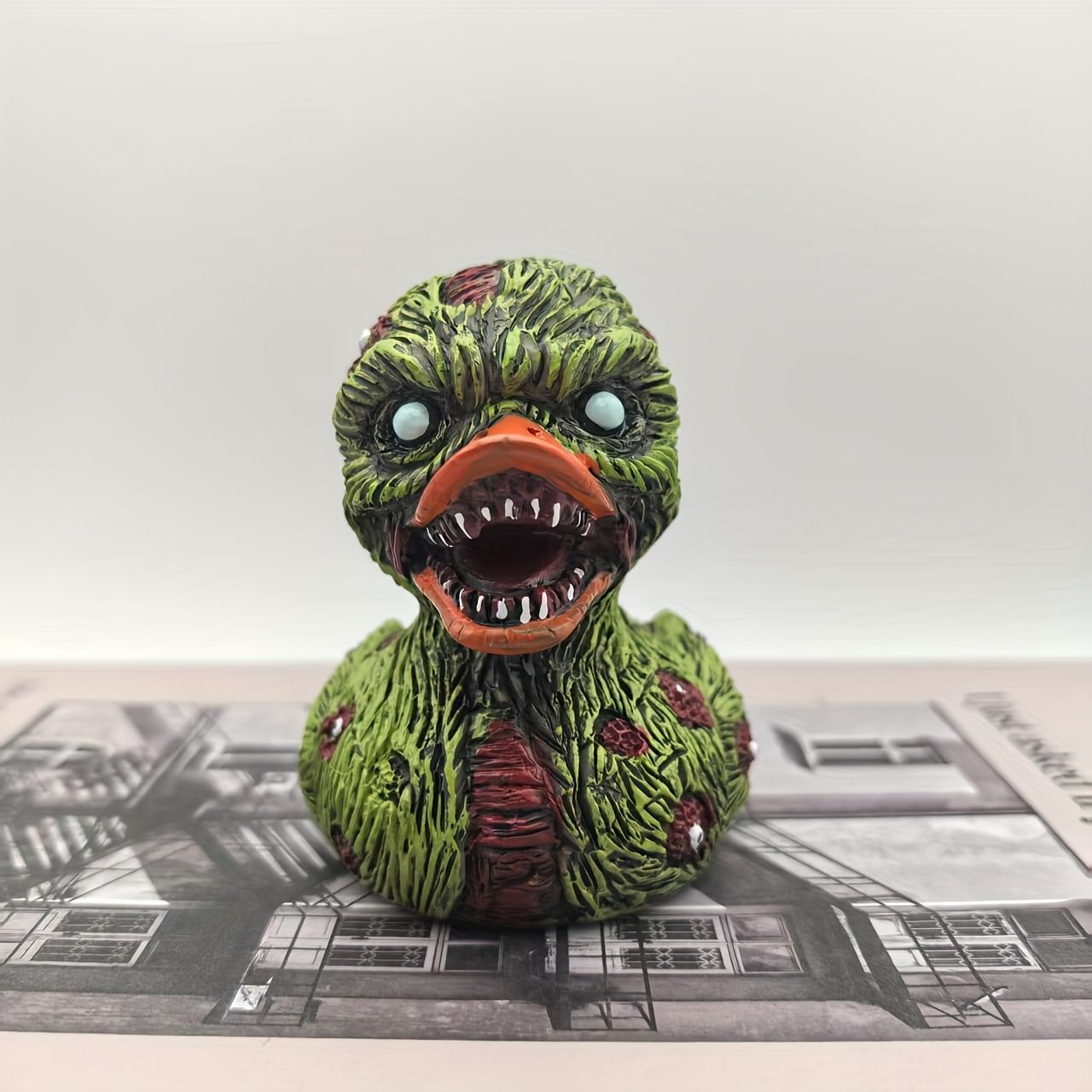 フィギュア アヒル ゾンビ 宇宙人 置物 8cm ホラー 悪魔 こわい 化け物