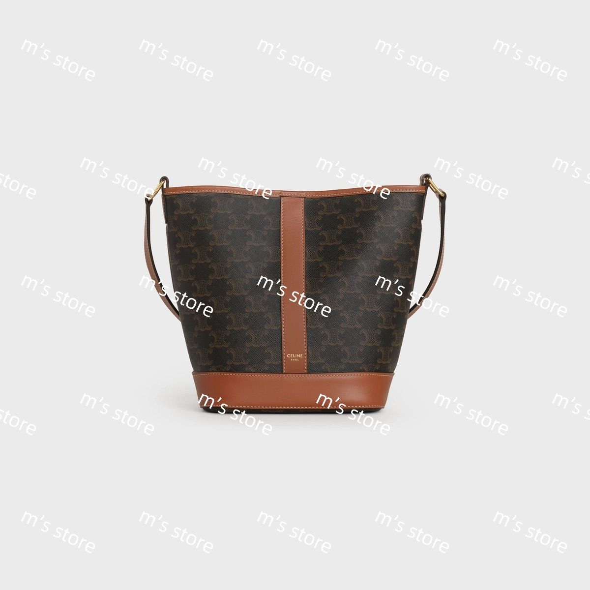 新作★CELINE★ スモールバケット / トリオンフキャンバス CELINE トリオンフ キャンバス スモール バケット タン (CELINE