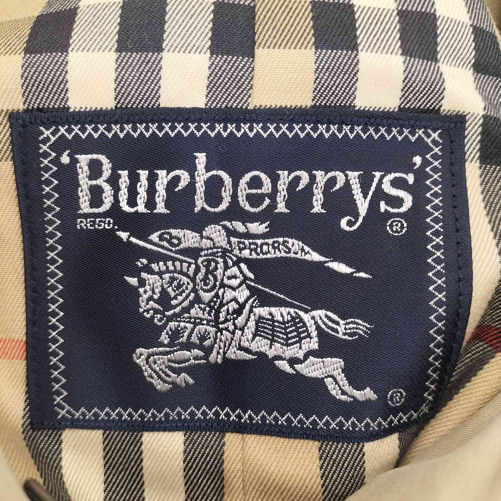 【レア 希少】バーバリーズ ハロッズ トレンチコート 裏地 ノバチェック 英国製 レア 希少】バーバリーズ ハロッズ トレンチコート 裏地 ノバチェック