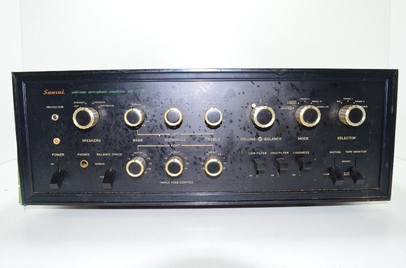 サンスイ Sansui AU-777D プリメインアンプ ソリッドステート ステレオアンプ 100V 140W ヴィンテージ オーディオ機器