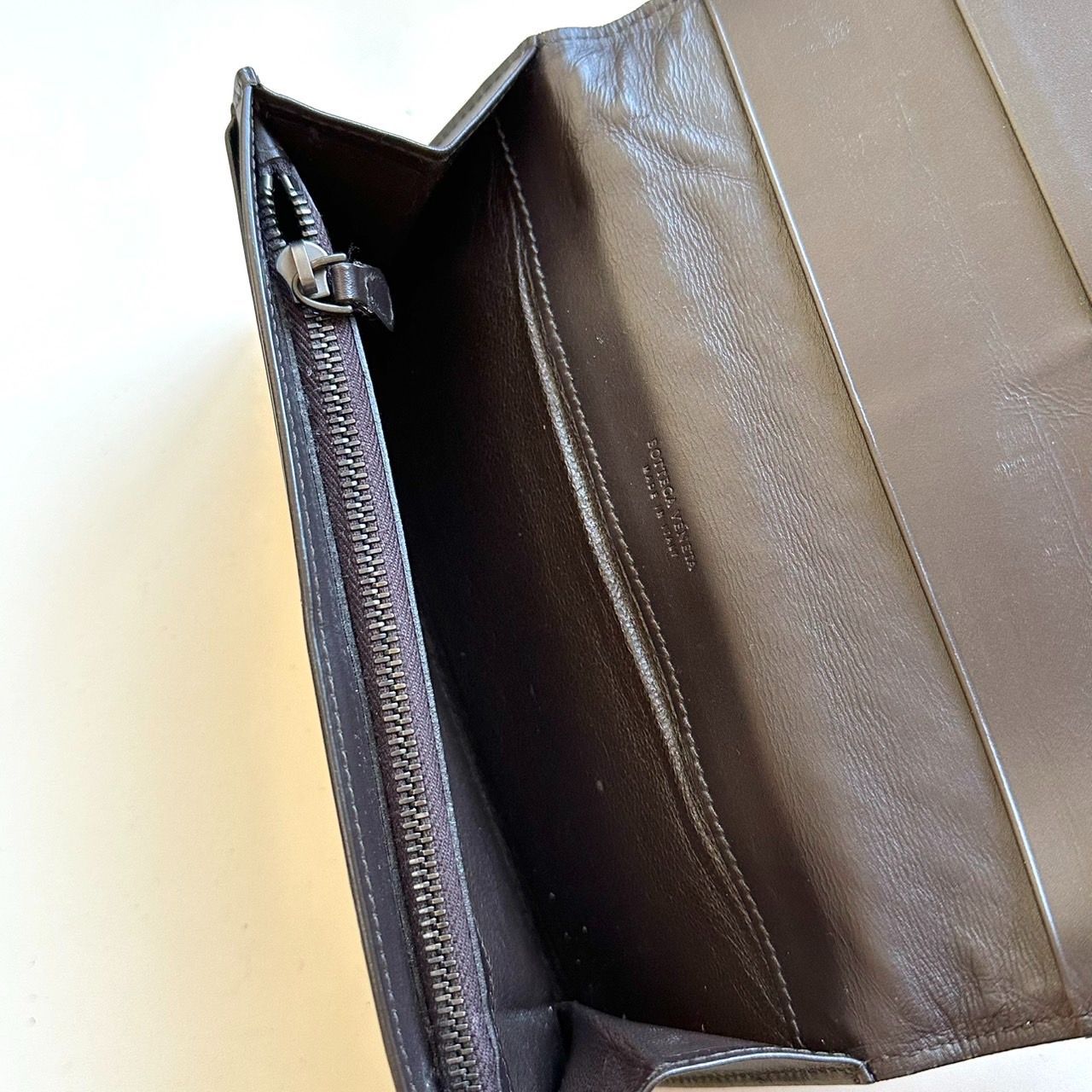 ボッテガヴェネタ BOTTEGA VENETA 長財布 イントレチャート ダーク