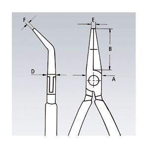 KNIPEX クニペックス エレクトロニクスプライヤー コンフォート 全長115mm 3542-115