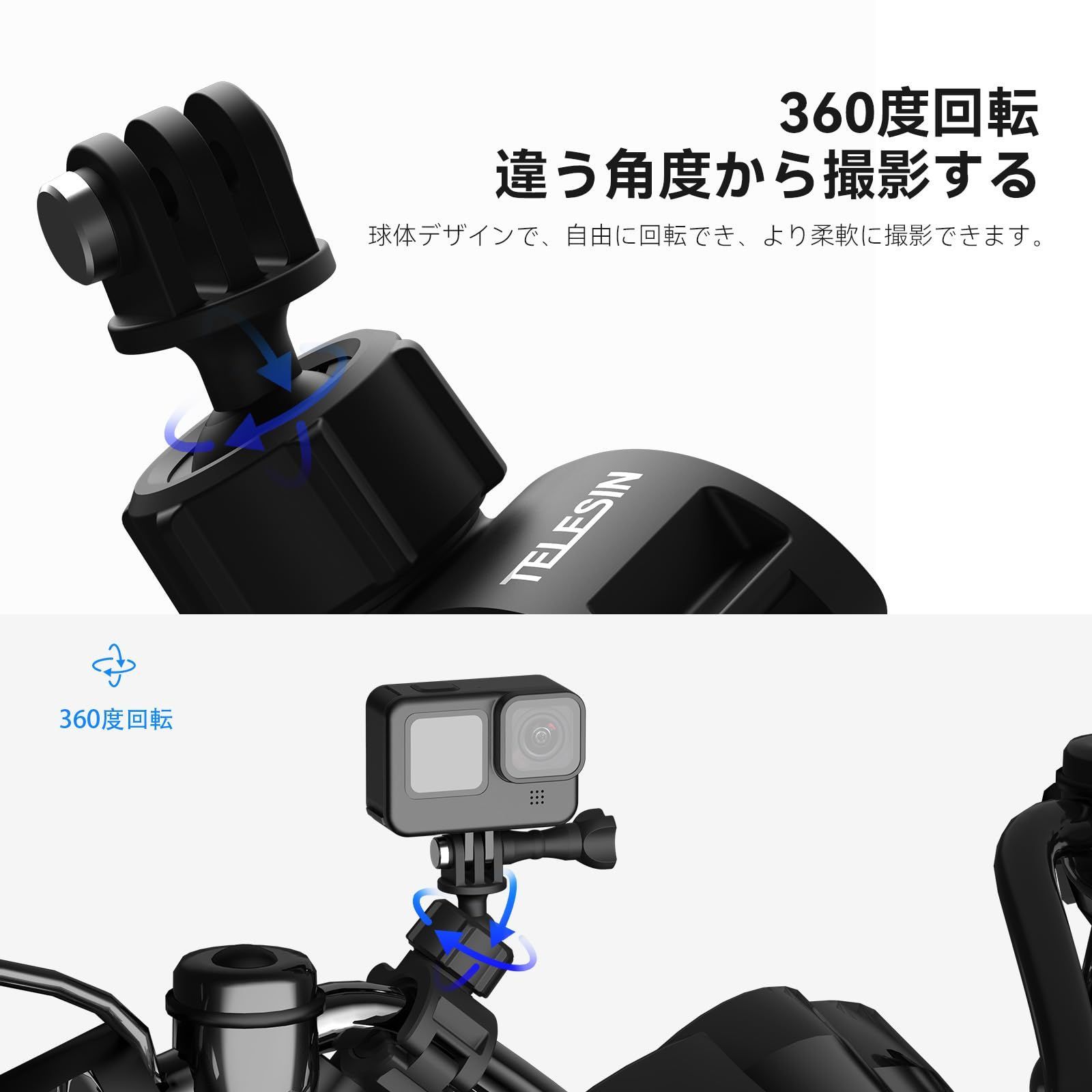 即日発送】11 10 9 Black 12 AKASO Insta360 13 X5 X4 Hero X3 One 