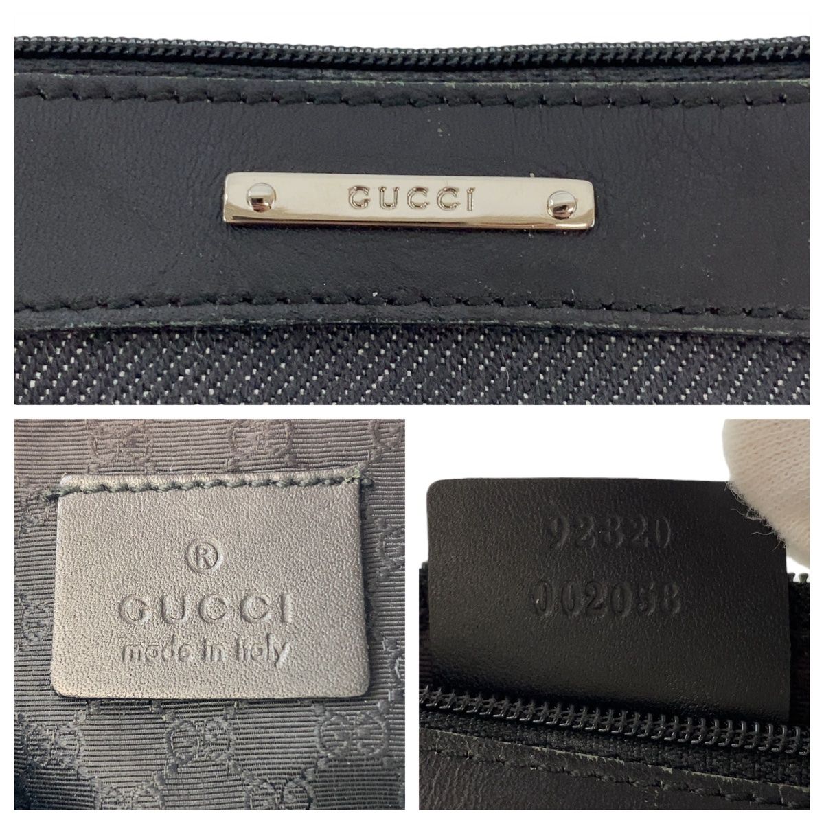 美品 グッチ アクセサリーポーチ GGキャンバス レザー 黒 ゴールド金具 美品 GUCCI アクセサリーポーチ GG キャンバスレ 黒 ゴールド