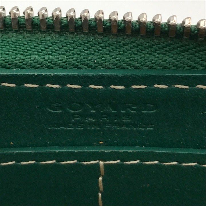 良品 GOYARD ゴヤール マティニョン GM ヘリンボーン レザー ラウンド  