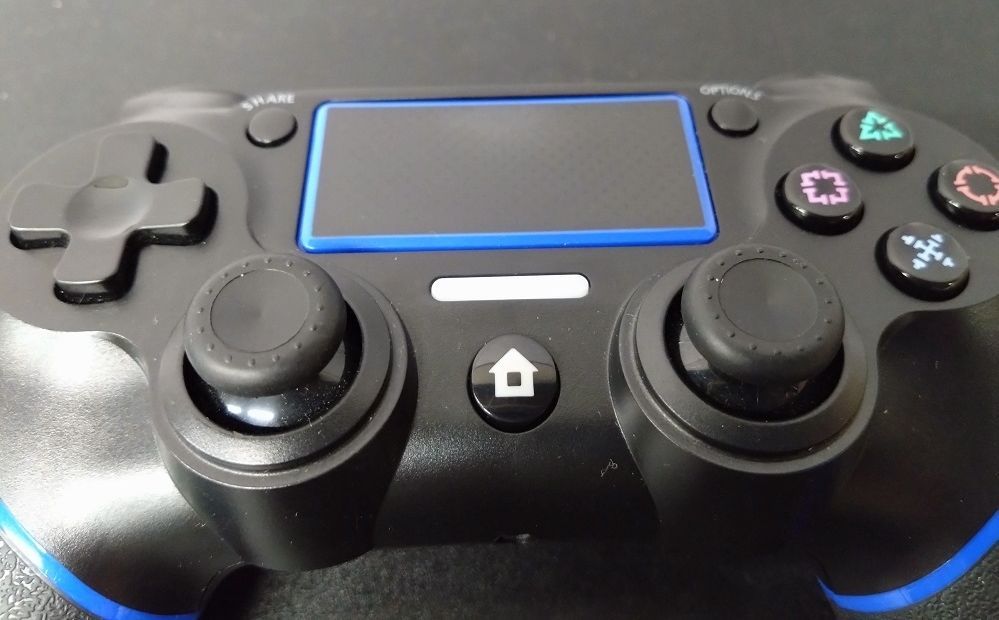 T【HY】【中古】【動作品】プレイステーション4 PS4 ワイヤレスコントローラー PS-403 ブラック/ブルー[送料無料(一部地域を除く ...
