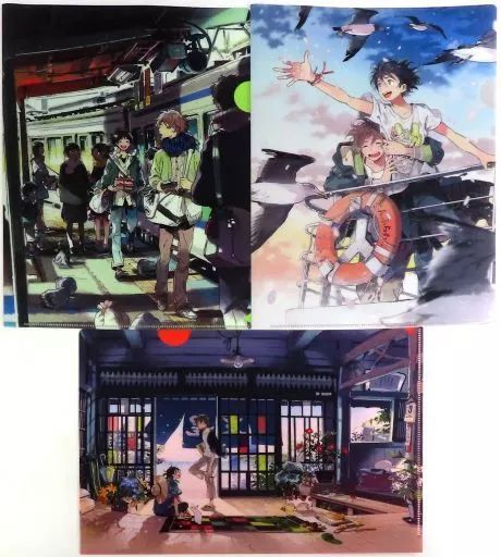 中古】クリアファイル 集合(エトランゼシリーズ) 紀伊カンナ描き下ろし