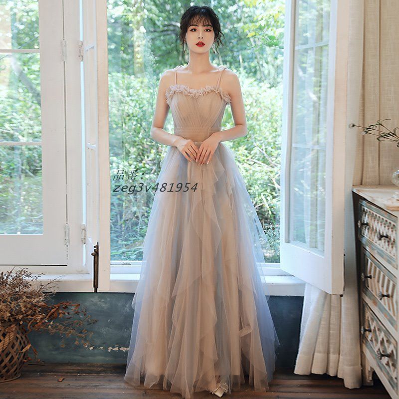 ナイトドレス レディース ロングドレス パーティー ドレス イブニング ワンピース 公演 ウェディング発表会 洋服 舞台衣装 イベント 姫系 プリンセス zeg3v481954