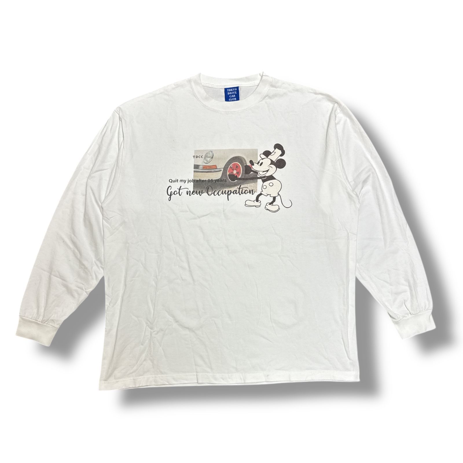 参考上代9900円 TOKYO DRIVE CAR CLUB ミッキー長袖Tシャツ ロング 