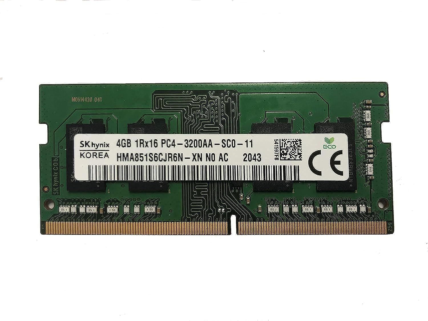 SK Hynix 4GB DDR4 3200MHz PC4-25600 1.2V 1R x 16 SODIMM ノート