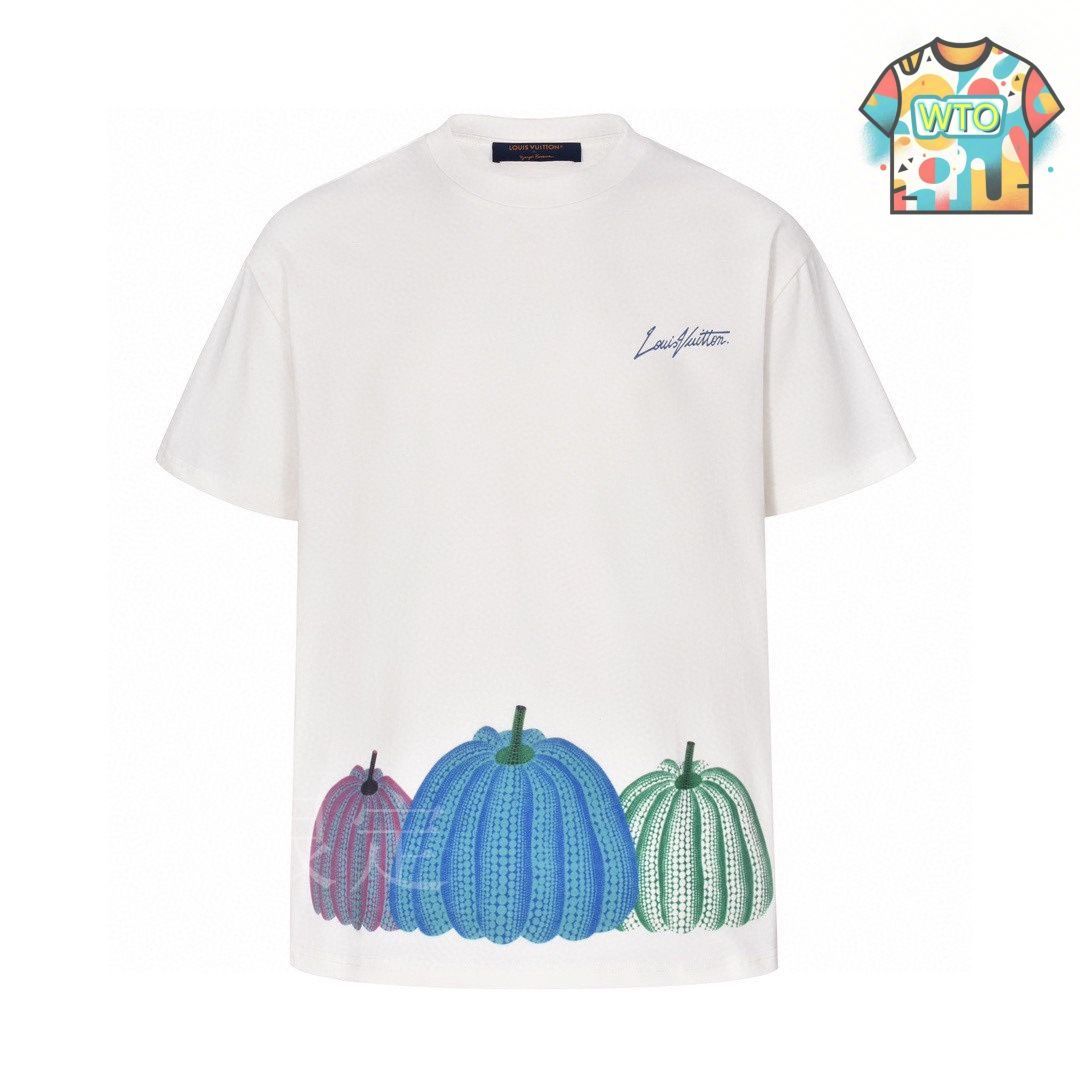 LOUIS VUITTON 花の刺繍モチーフ夏用Tシャツ LOUIS VUITTON 花の刺繍モチーフ夏用Tシャツ - メルカリ
