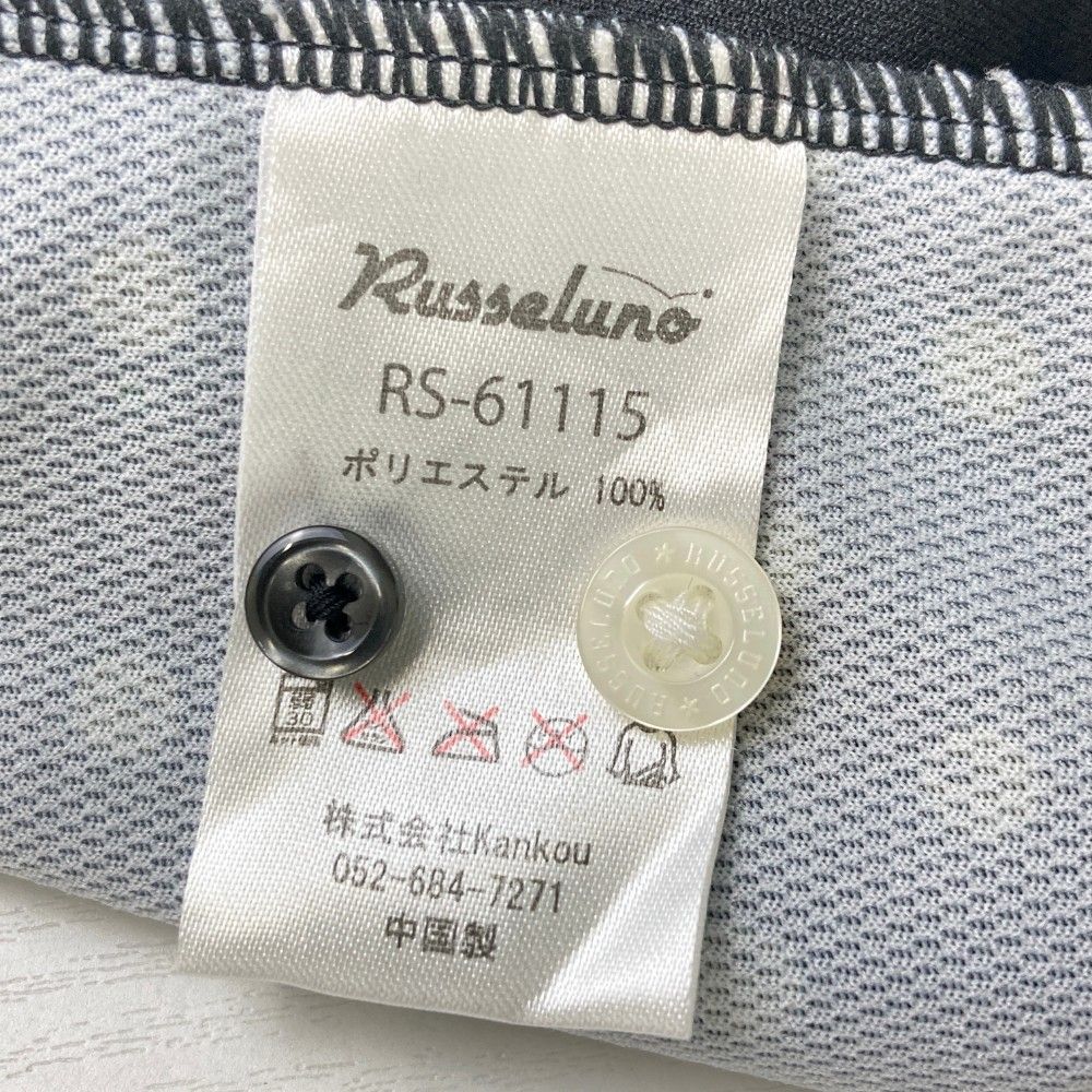 サイズ：4 RUSSELUNO ラッセルノ 半袖ポロシャツ ルチャ ボタン