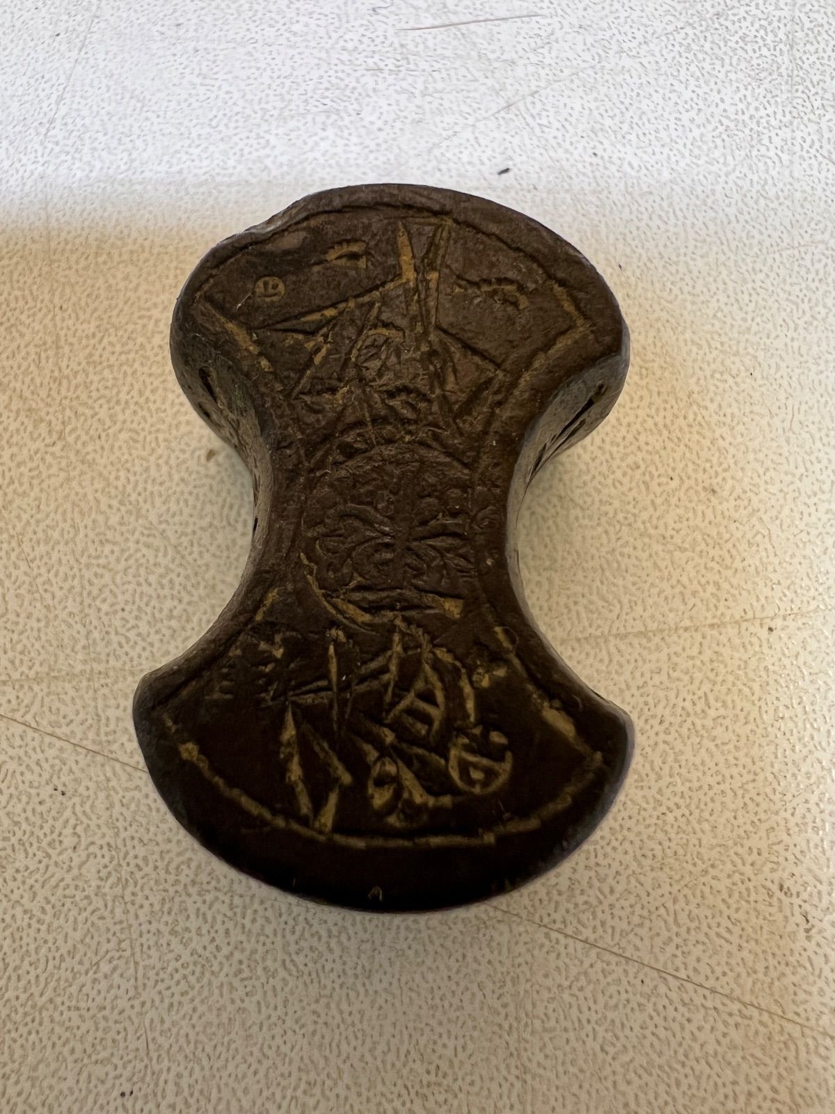 江戸時代 古銭型 74.7g 彫刻模様入り アンティーク - メルカリ