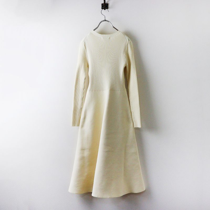 ESTNATION リブフィット＆フレアワンピース ロングワンピース