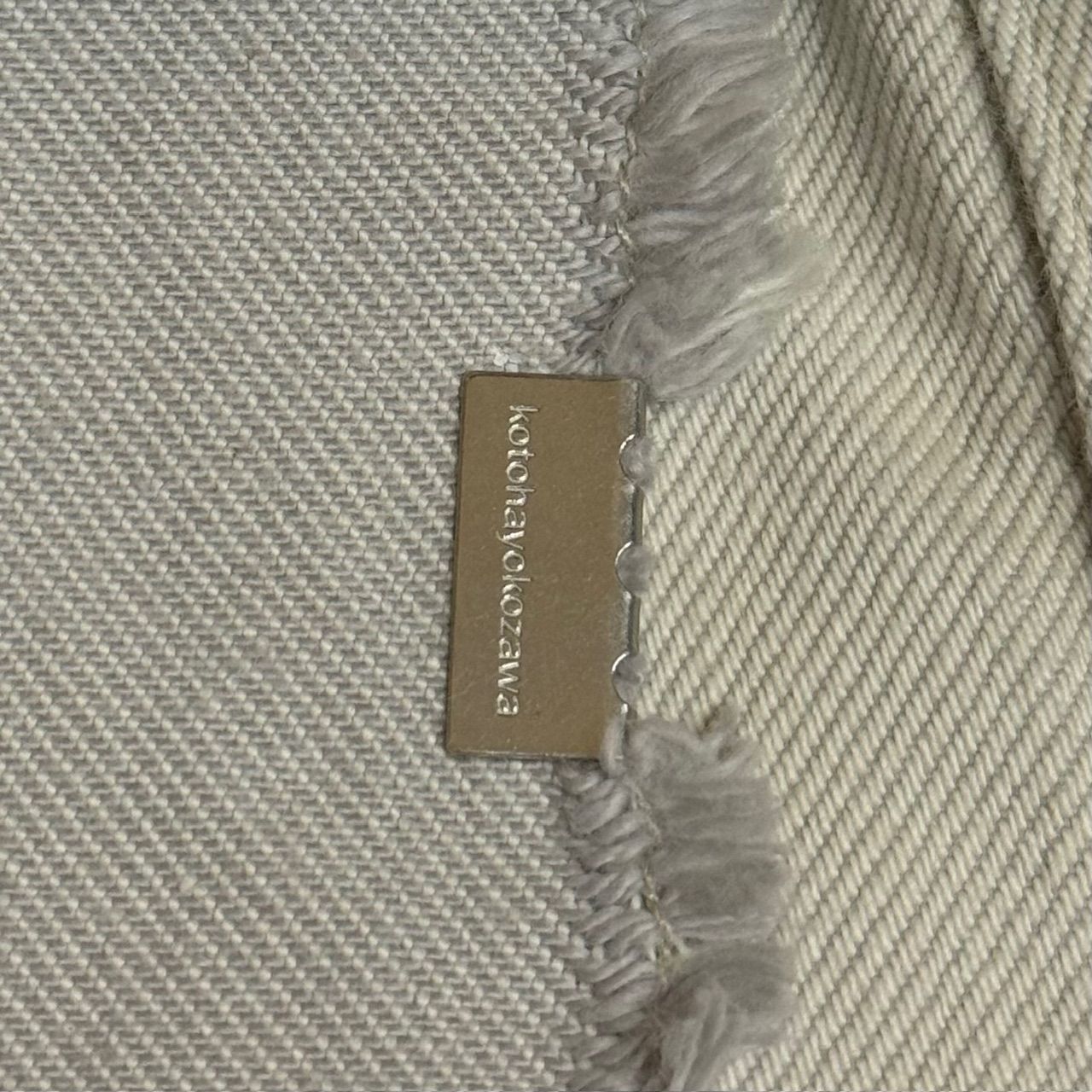 定価37400円 kotohayokozawa 24SS Slit Leg Denim Pants スリットレッグ デニムパンツ ジーンズ コトハヨコザワ KT24S-PT03 グレー DECORATOM_COM_BR