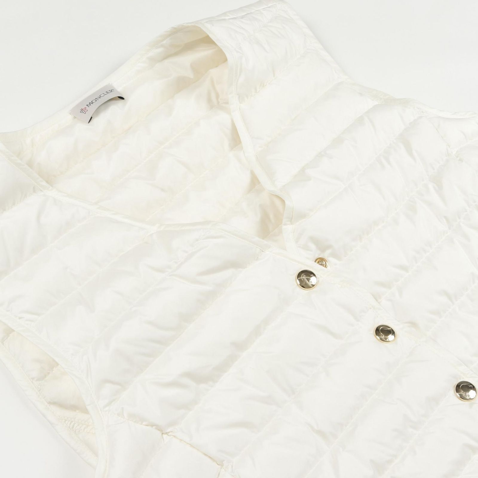 モンクレール MONCLER ダウンベスト 2F00010 ホワイト ナイロン