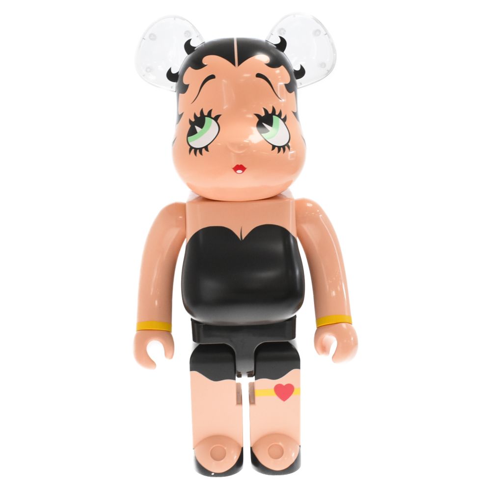 MEDICOM TOY (メディコムトイ) BE@RBRICK Betty Boop(TM) BLACK Ver. 1000% ベアブリック  ベティブープ 人形 フィギュア ブラック/ベージュ - メルカリ