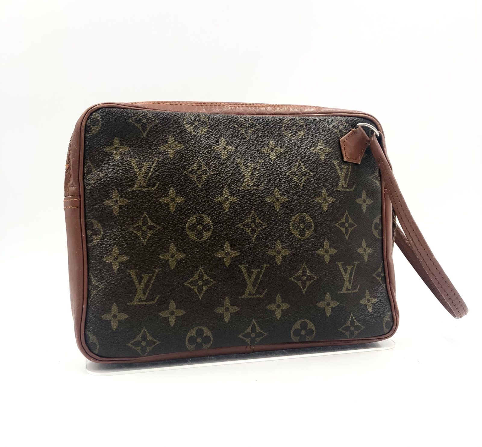 Louis Vuitton ブラウン モノグラム クラッチバッグ □美品□LOUIS VUITTON ルイヴィトン モノグラム サックスポ