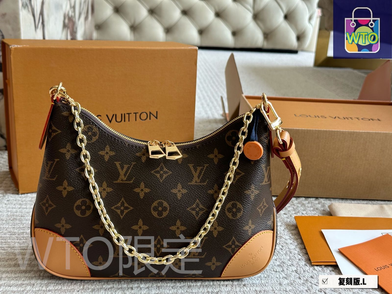 Louis Vuitton 国内買付 ブーローニュ ブーローニュ PM モノグラム・アンプラント｜ルイ・ヴィトン