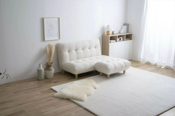 2点セット 幅128cm 2人掛け ソファ オットマン セット NEXPOTALLINN_EU