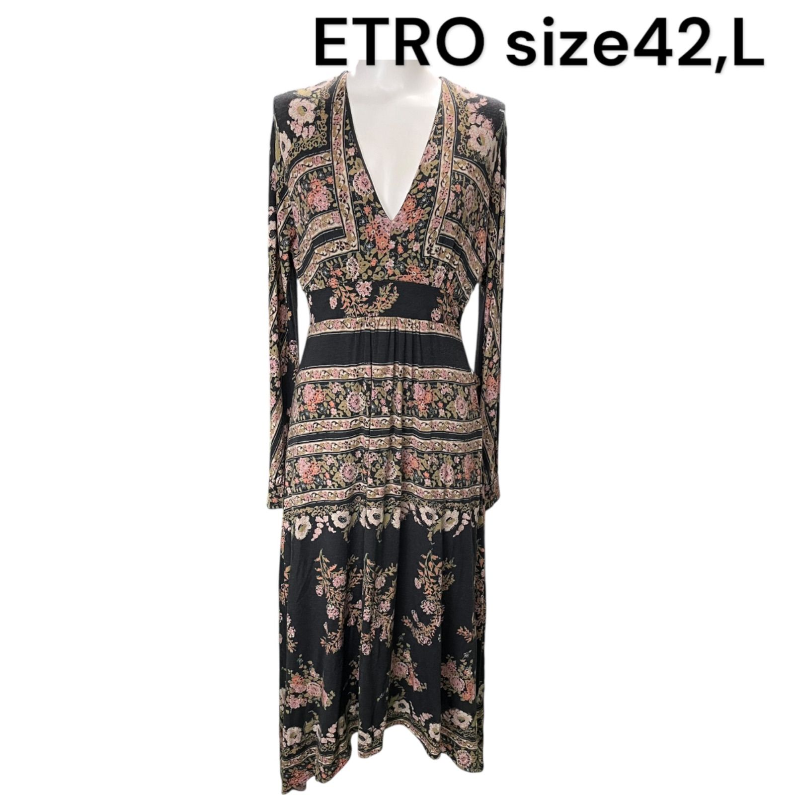 エトロ］花柄ワンピース未使用42