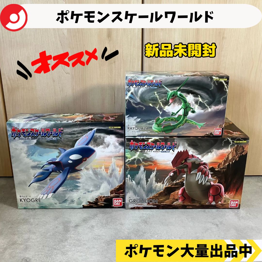 スケールワールド カイオーガ レックウザ グラードン 新品未開封