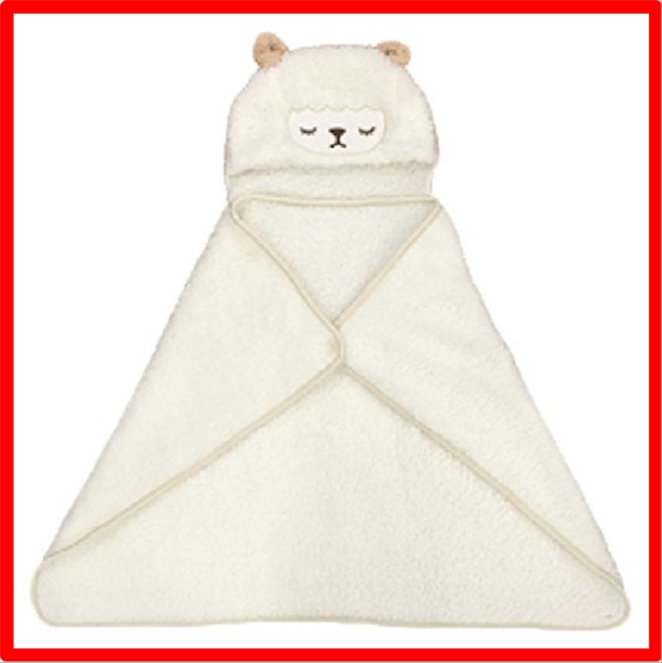 【匿名配送】 ツイン ブランケット モコモコアニマル フード付き2WAY 70×100cm ヒツジ MKA011