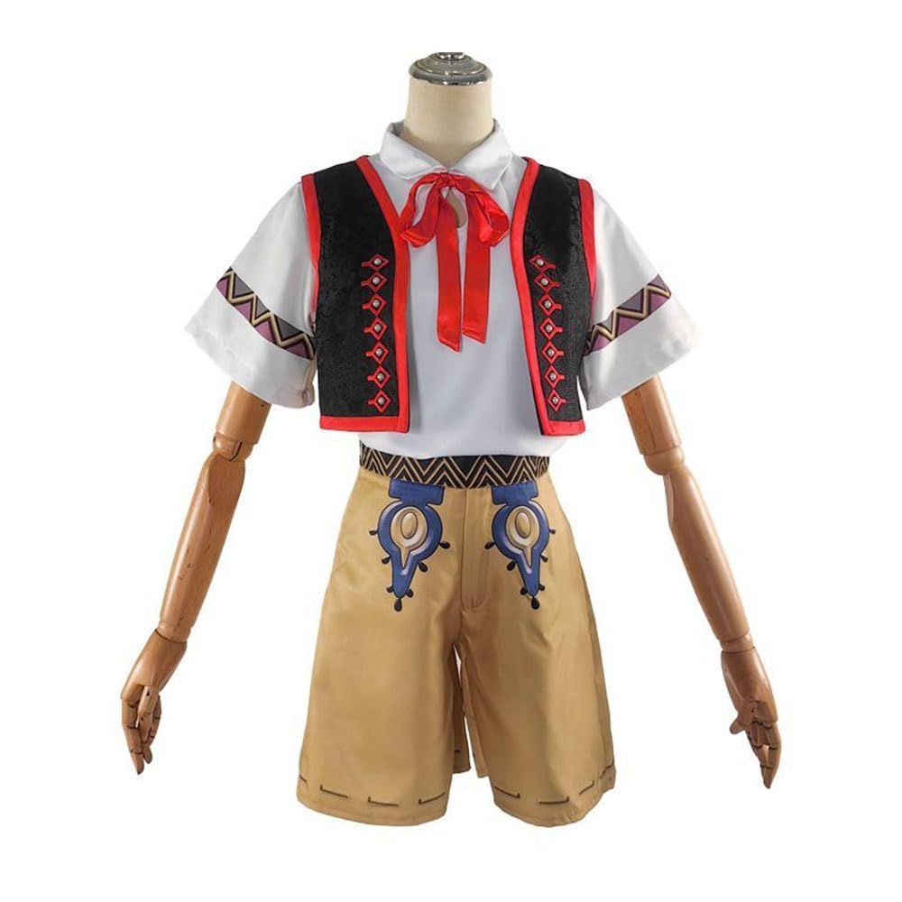 高品質 第五人格 マティアス チェルニン 人形師 コスプレ衣装 メガネ付き 3Dプリント フルセット アイデンティティv サバイバー コスチBJ0925ML03 ハロウィン