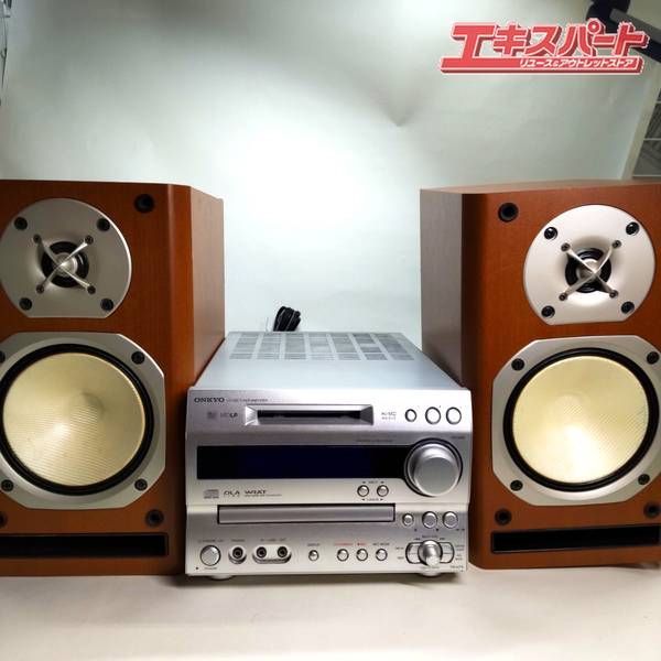 ジャンク ONKYO オンキョー FR-N7X D-N7Xセット CD/MDコンポ リモコン
