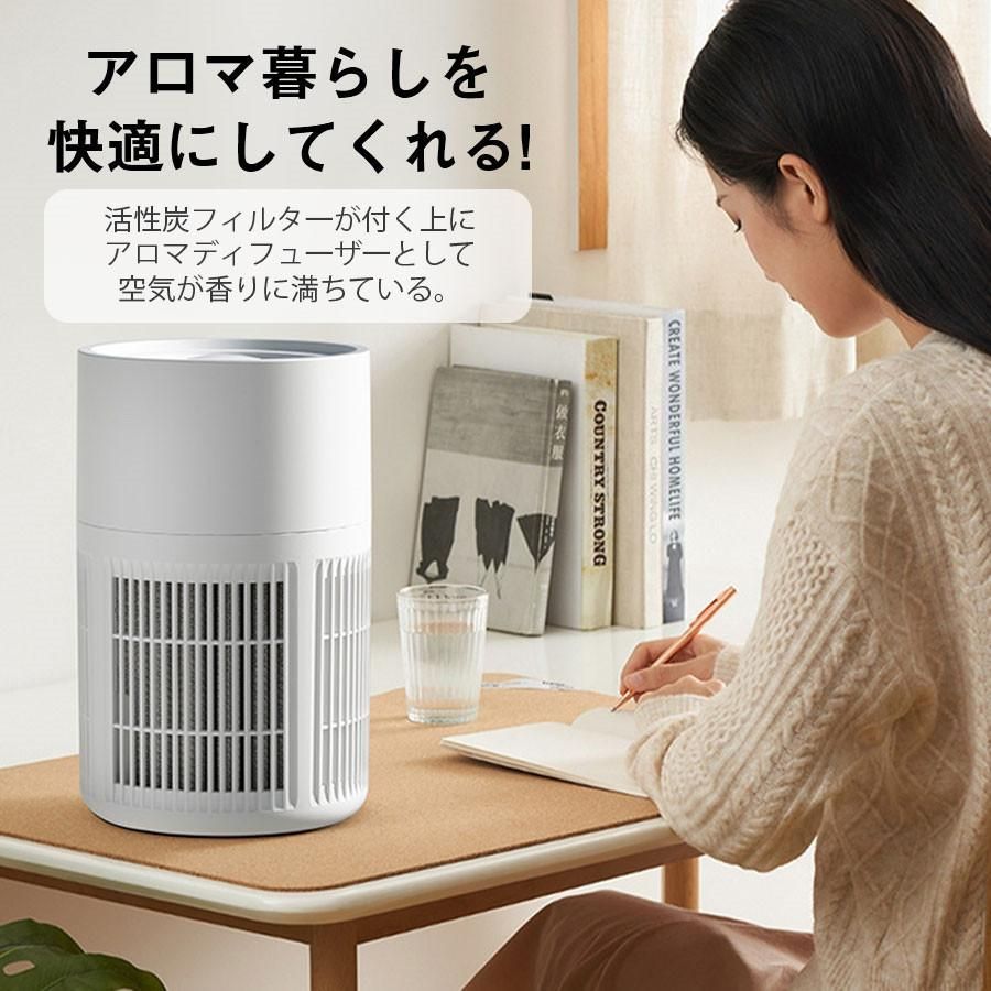 再入荷のおすすめ最新情報 空気清浄機 小型 省エネ 2重除菌 18畳対応 アロマ対応 卓上 静音 除湿機・乾燥機