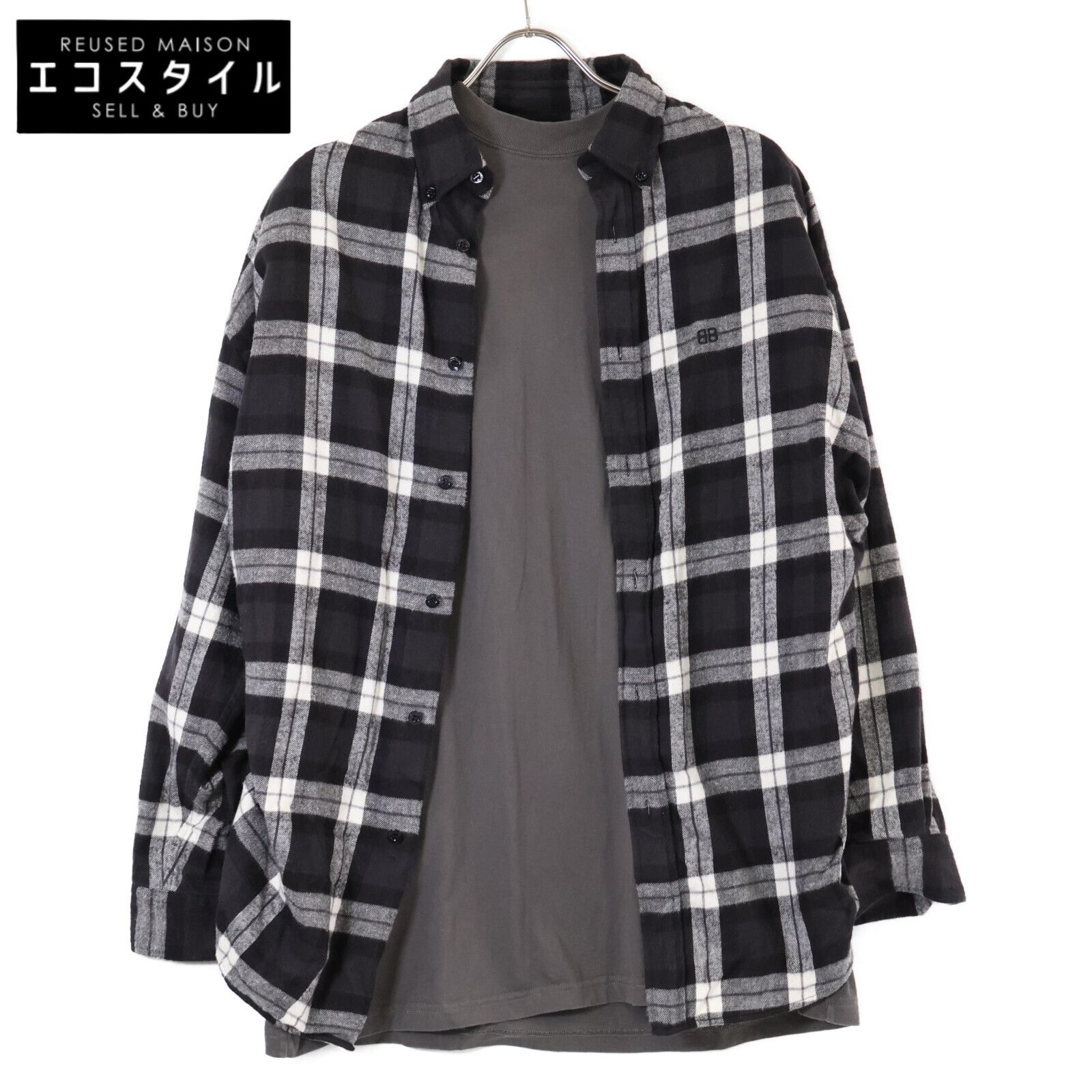 はる　BALENCIAGA Tシャツドッキングシャツ バレンシアガ シャツ ドッキング（ファッション）のおすすめ人気