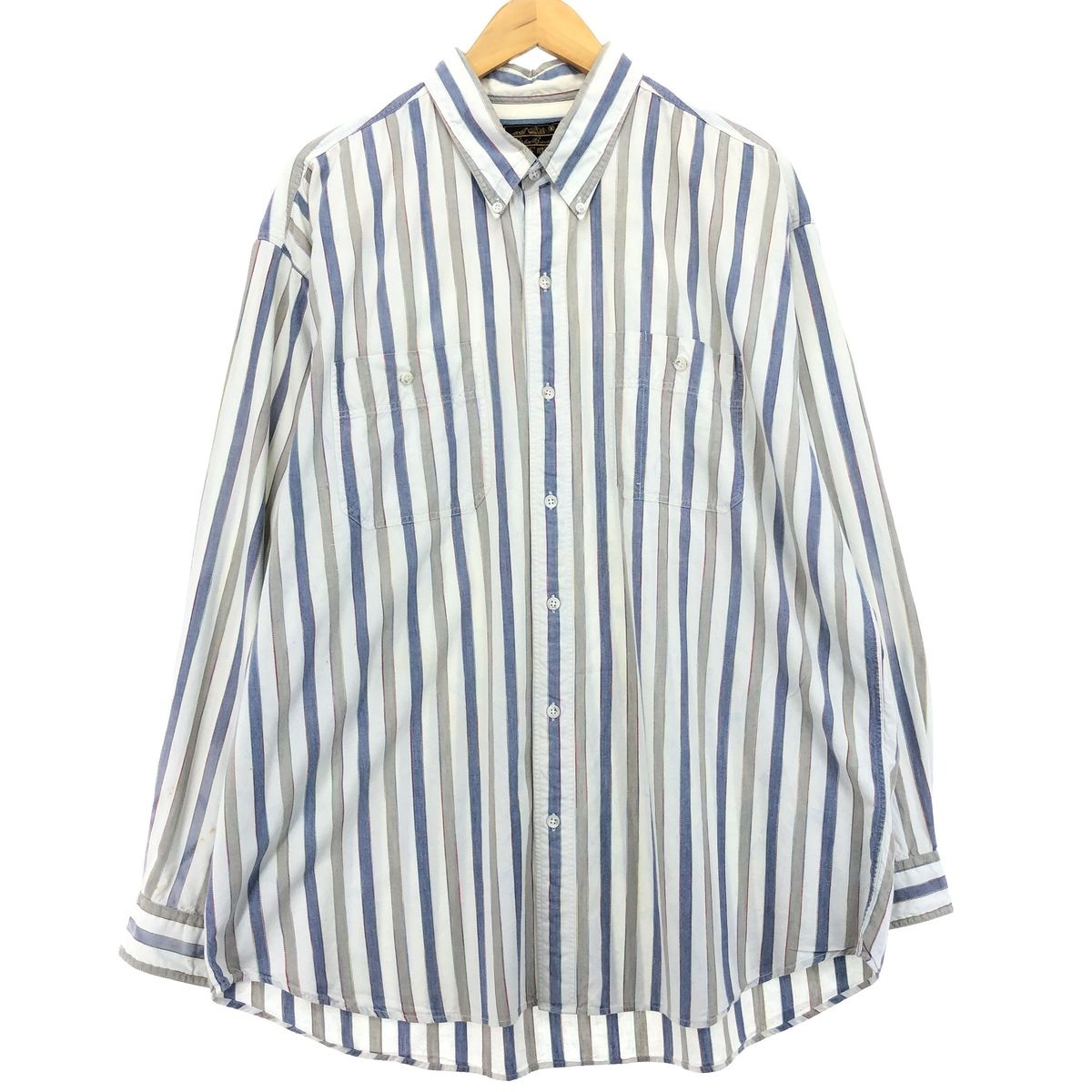 古着 90年代 エディーバウアー Eddie Bauer 長袖 ボタンダウンチェックシャツ メンズXXL ヴィンテージ/eaa424272