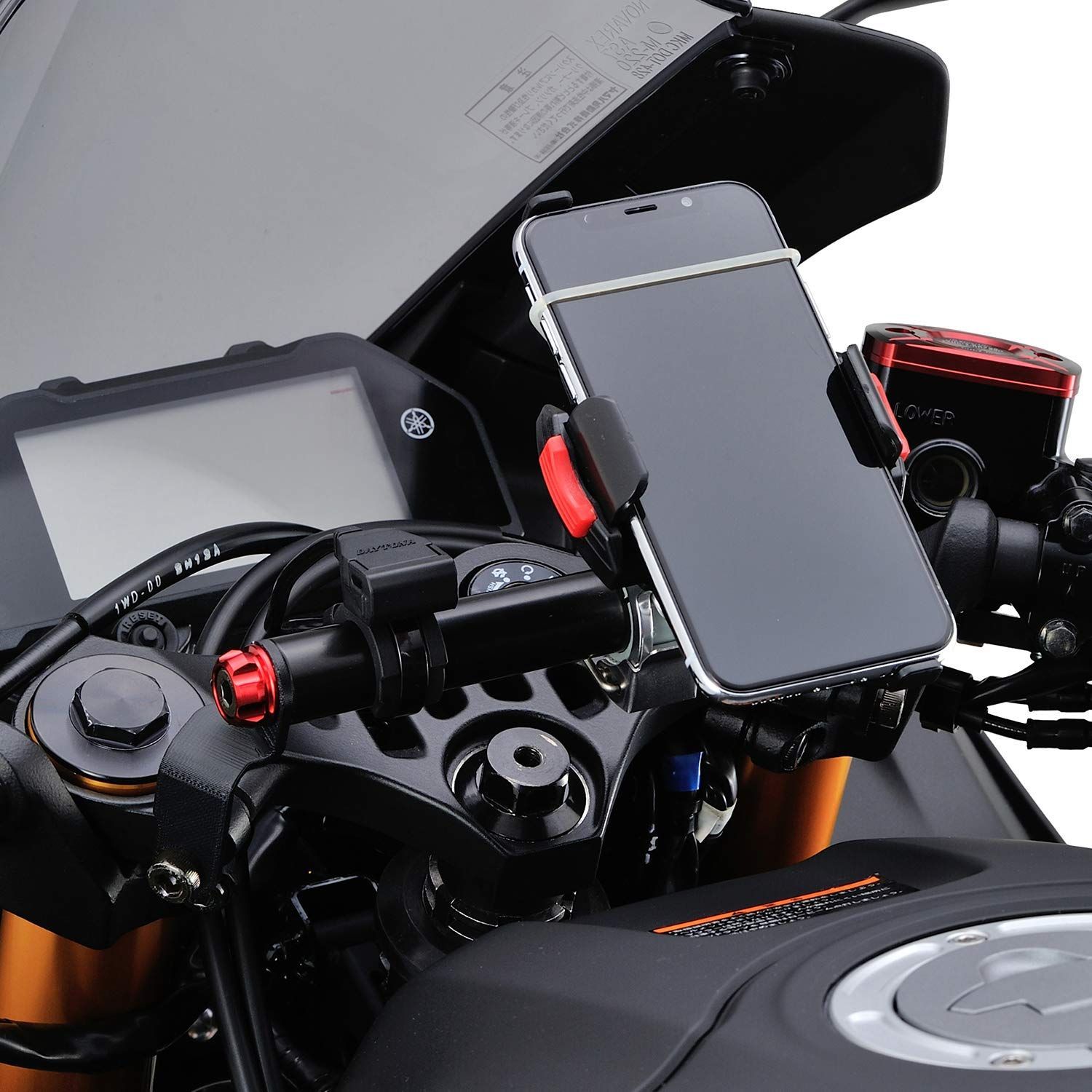 17860 レッド マルチバーホルダー YZF-R25/YZF-R3(19-22)専用 クランプ