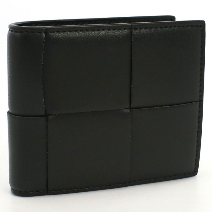 BOTTEGAVENETA ボッテガヴェネタ 二つ折りウォレット カセット 749455 VBWD2 3009 二折財布小銭入付き カーフ【中古】 メンズ