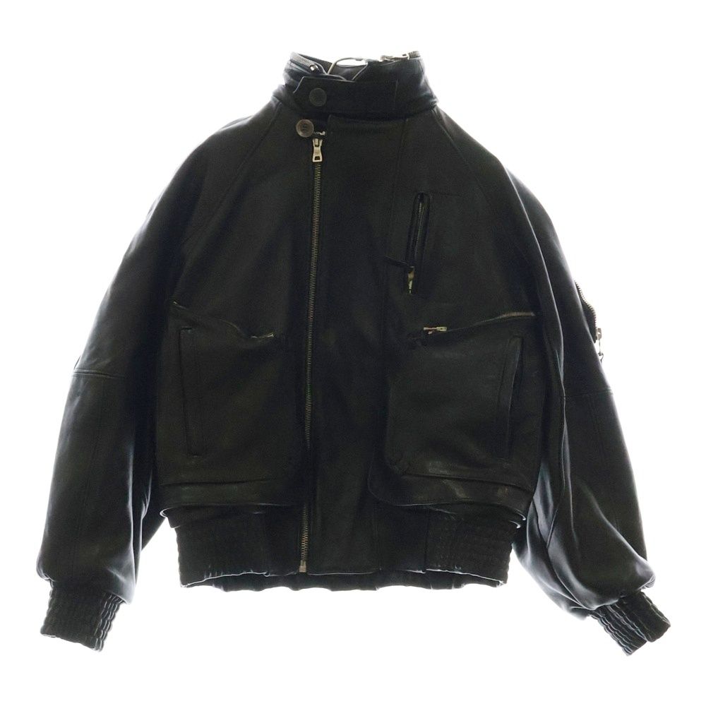 NO|FAITH STUDIOS ノーフェイスストゥディオス LEATHER BIKER ギミックデザイン バイカー レザー バイカージャケット ブルゾン ブラック